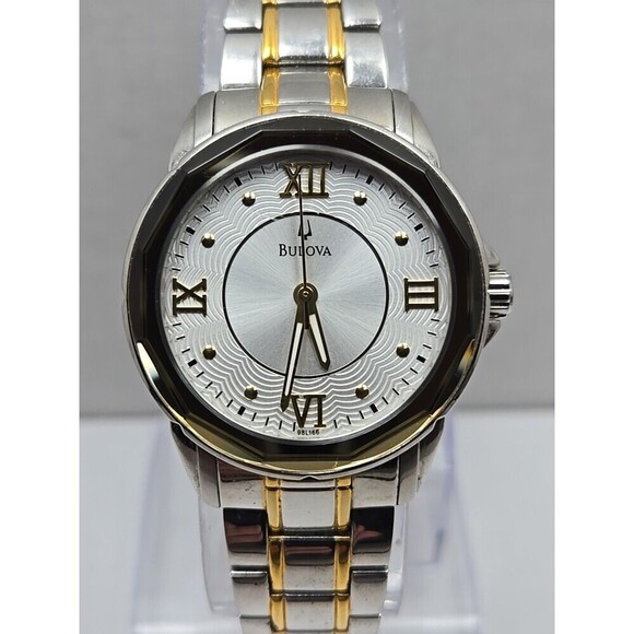 Bulova 98L166 Womens Two Tone Stainless Steel Quartz Dress Watch New Battery main image 10